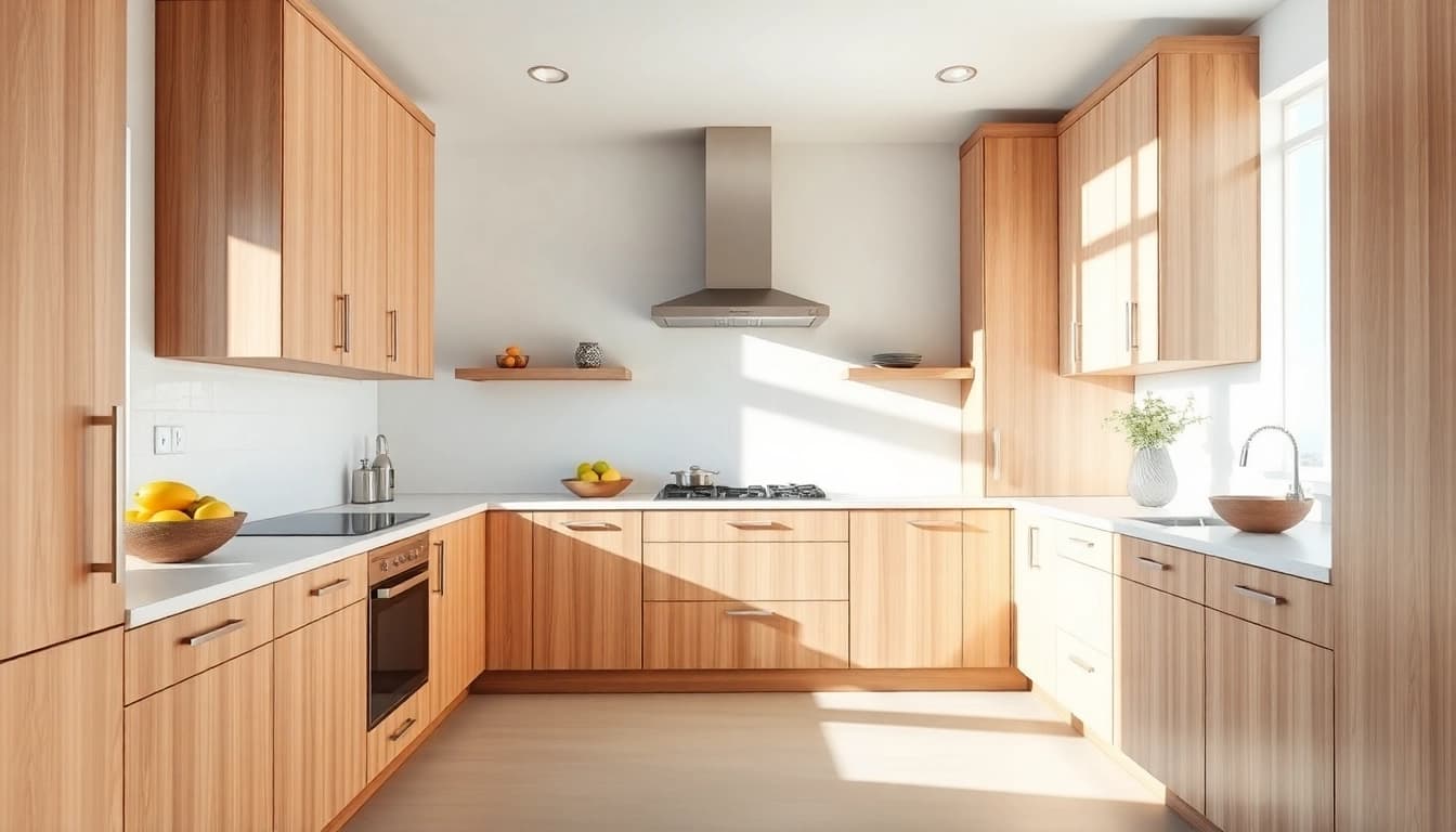 Revitalize your space with Cabinet Refacing Clearwater FL, showcasing modern cabinetry in a sunlit kitchen.