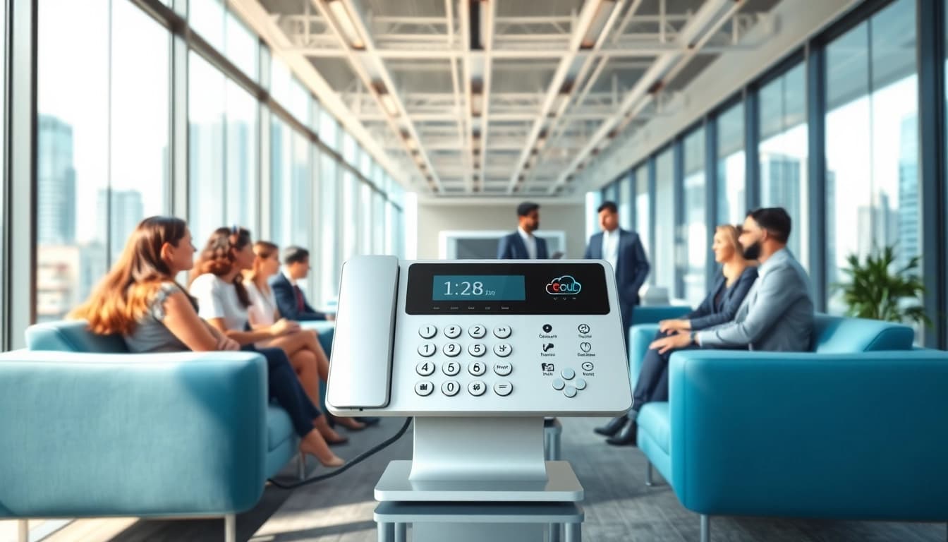 Optimize your communication with a cloud based phone system in a modern office environment.