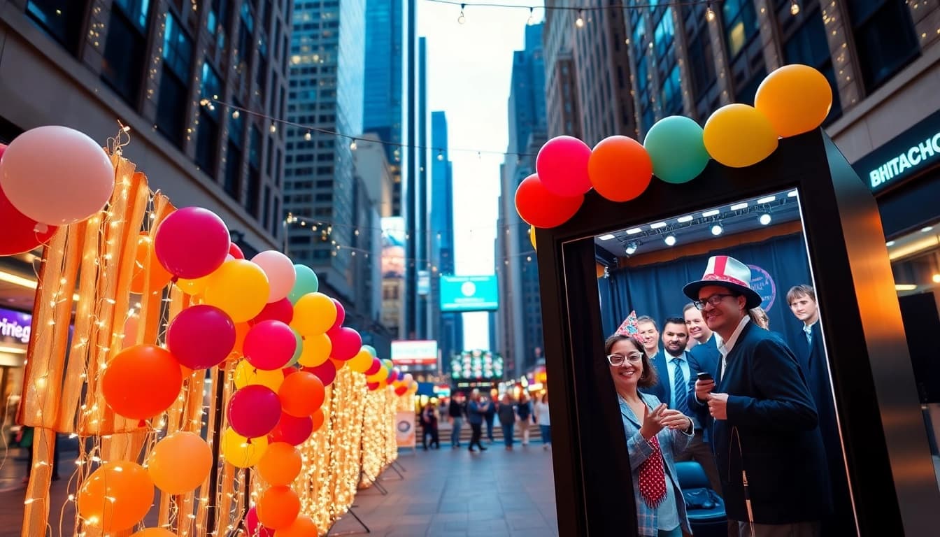 Capture joyful moments with our photo booth rental chicago offering vibrant props and immersive settings.