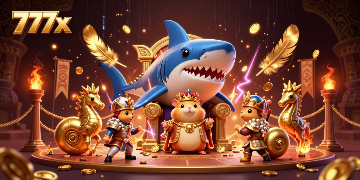 Experience thrilling wins at 777x with a vibrant 3D illustration showcasing dynamic casino elements.