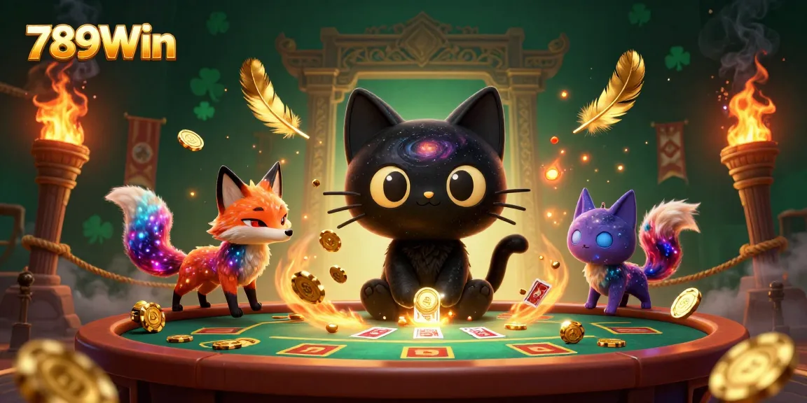 Experience thrilling moments at 789Win's cosmic casino with vibrant characters and dynamic gaming elements.