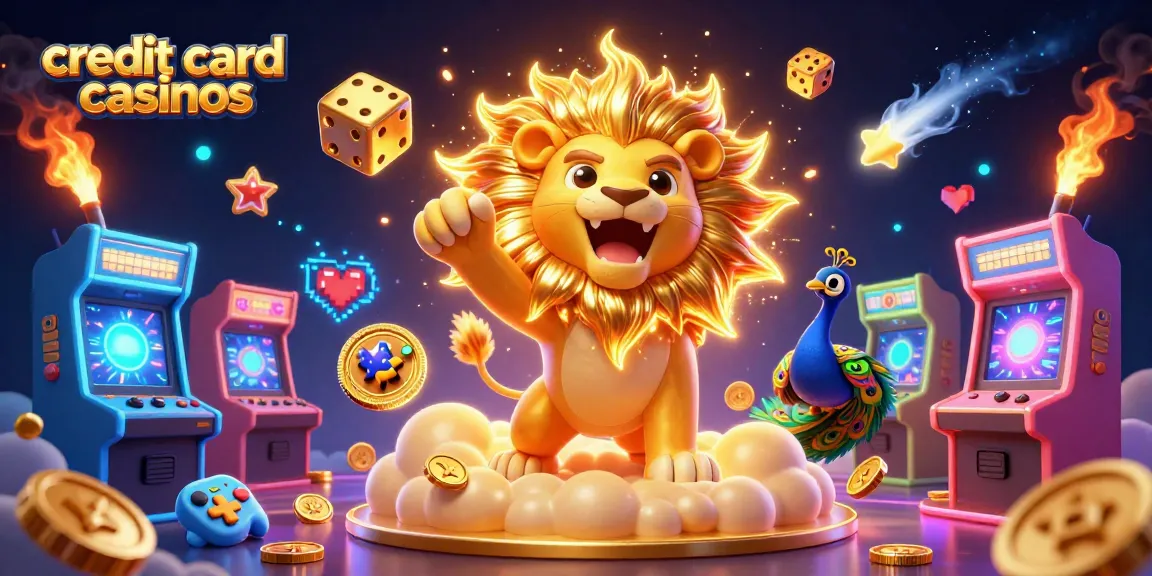 Engage with credit card casinos featuring vibrant gaming elements and fantastical characters.